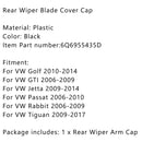 Black Rear Wiper Blade Cover Cap For VW MK5 Golf Polo Passat Caddy Tiguan Touran Generic