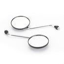 Universal Scooter Moped Mirrors 8mm Black For Vespa Piaggio Liberty 50-150cc Generic