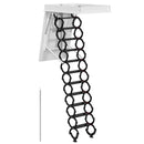 11 Steps Electric Attic Ceiling Ladder 31.5*43.31" Black Alloy steel Loft Stairs