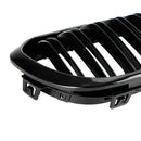 BMW 1 Series F20 F21 2015-2017 Gloss Black Double Front Kidney Grill Grille