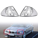 1999-2001 BMW 3 Series E46 Pair Front Indicator Turn Signal Corner Clear Lights