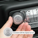 Center Console Button Decorative Cover Trim Kit For 18-19 Wrangler JL JLU Generic
