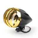 Motorcycle 5 1/2'' Bullet Headlight Lamp For Chopper Bobber Old School Custom