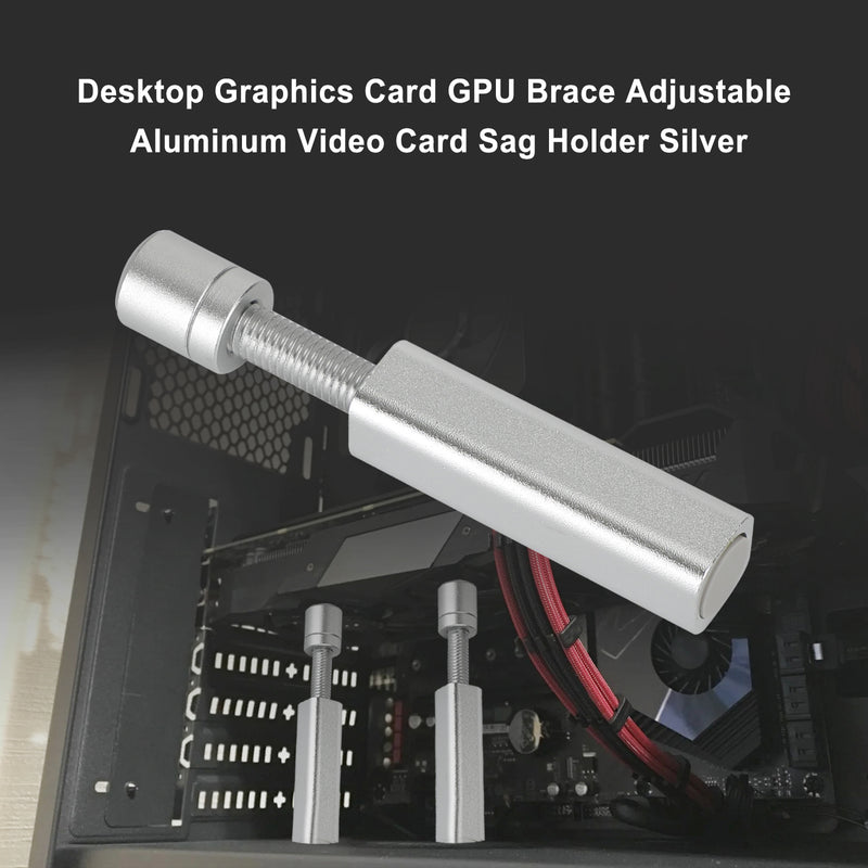 Adjustable Desktop Graphics Card GPU Brace Aluminum Video Rotating Stand