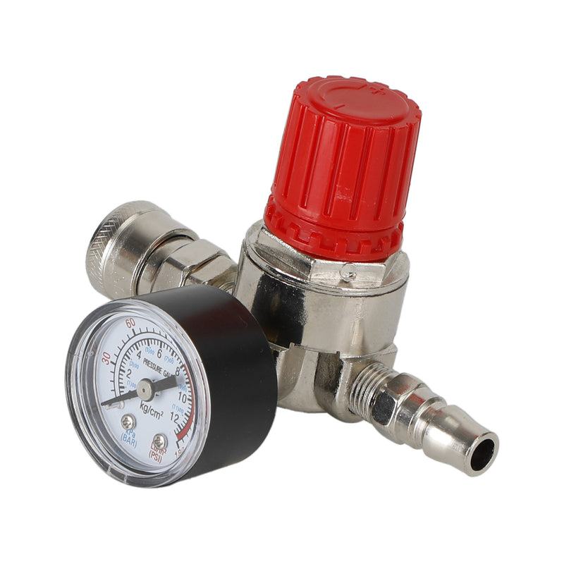 Air Compressor 1/4" Regulator Pressure Gauge Switch Valve Control 175 Psi
