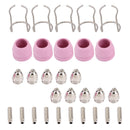 Areyourshop 30Pc AG-60 SG-55 Plasma Cutter Torch Consumables Electrode Tips Shield Guide