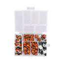 158x Motorbike Orange Fastener Clip Screw Kit Windscreen Fairing Bolt Universal Generic