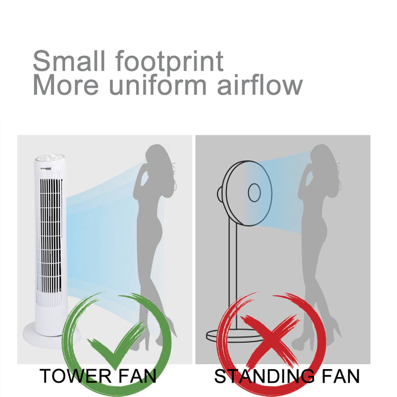 32 inch large angle air cooler home&outdoor sleeping low noise tower cooling fan