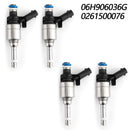 06H906036G 4pcs Fuel Injectors For Audi A4 A3 A5 TT VW T5 Eos CC 2.0L Turbo 0261500076 Generic