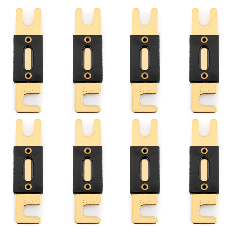 Fuse 30A-500A AMP ANL Type Gold Plated Blade Fuses For Auto Car Stereo Audio