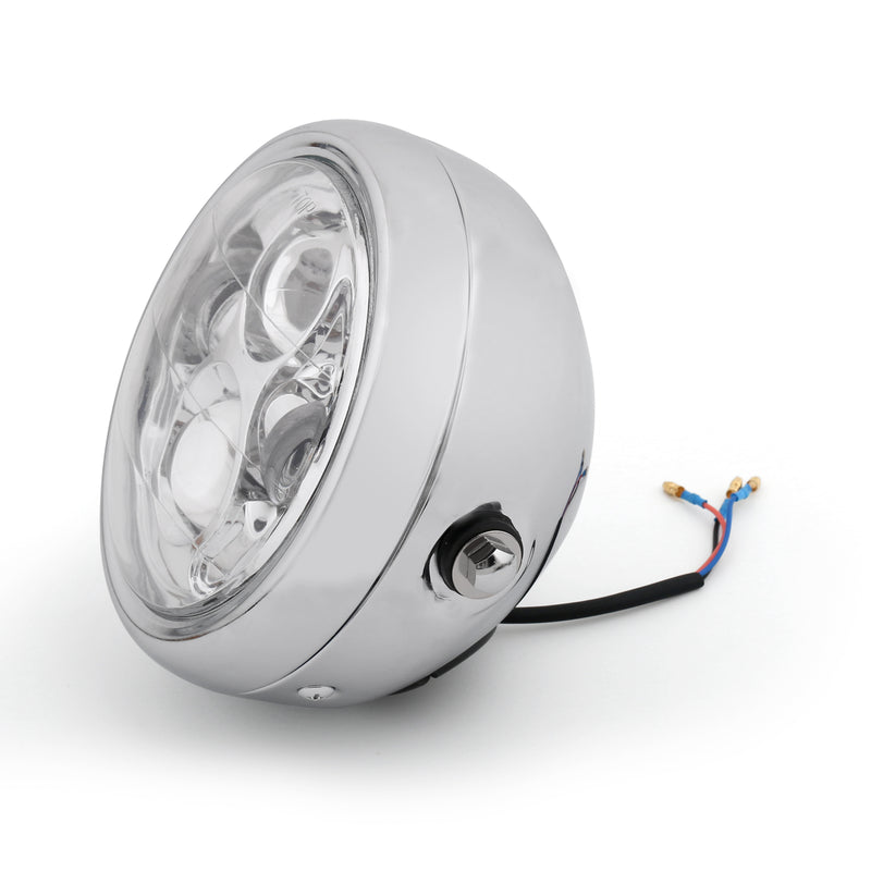 5.75" 5 3/4" Motorcycle Universal LED Headlight High Low Beam Headlamp for Chopper Bobber Cafe Racer Generic
