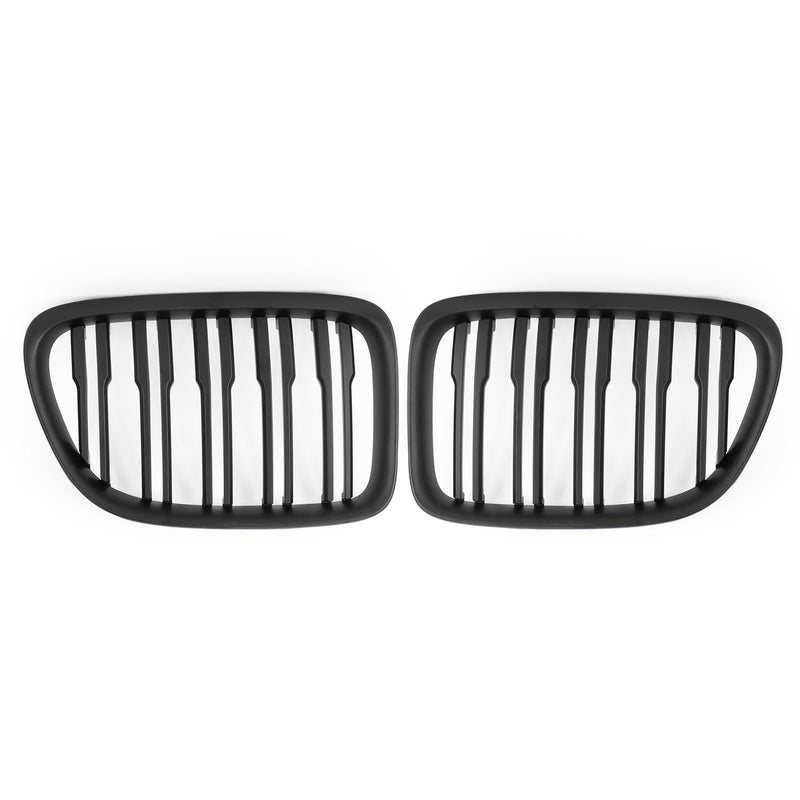 Matt Black Dual Slats Front Hood Kidney Grill Grille Fit BMW X1 E84 2009-14 SUV