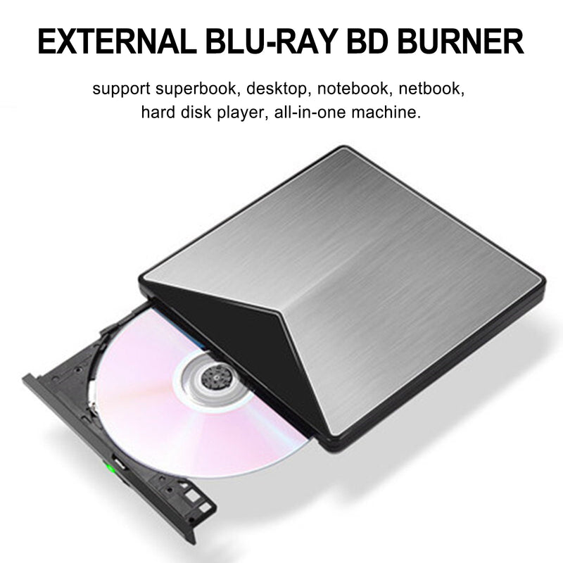 Blu ray BD Burner External USB Ultra Slim DVD RW CD Writer Portable Drive