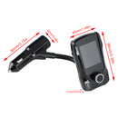 Car Bluetooth 5.0 FM Transmitter MP3 Wireless Adapter 1.8 inch Dual USB Charger