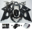 Fairing Injection Plastic Kit Glossy Black Fit For Suzuki GSXR600/750 2001-2003 Generic