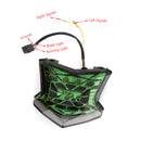 LED Brake Turn Signals Taillight For Kawasaki Z650 Ninja 650 Z900 17-24 Silver Generic