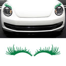 Porsche Volkswagen Beetle Black Car Headlight Eyelash Sticker Eyebrow Decal