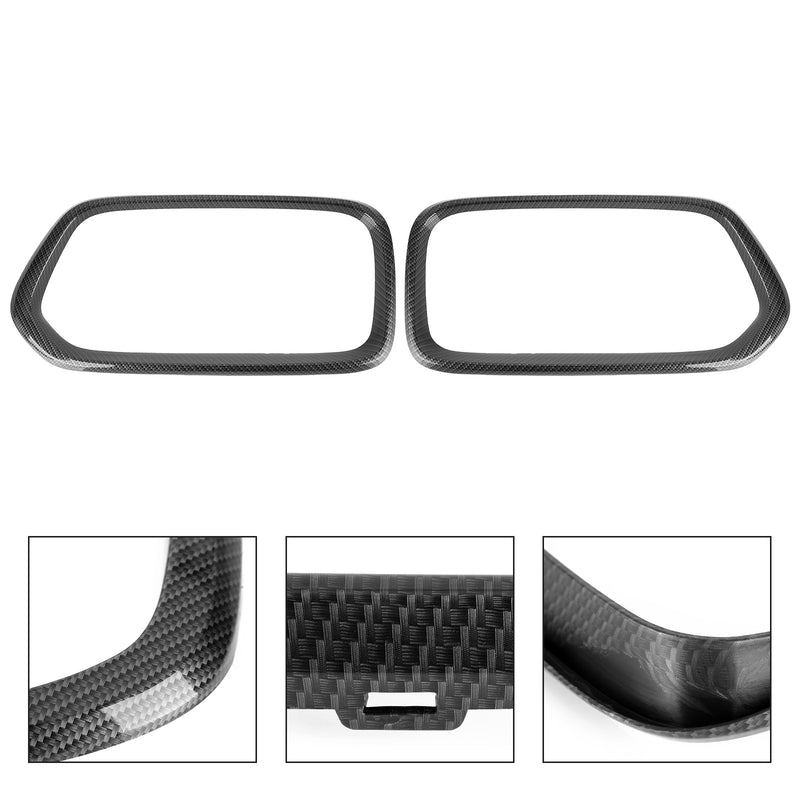 2018-2023 BMW X2 Series F39 Carbon Fiber Front Bumper Grill Frame Cover Trim