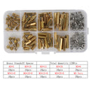 120Pcs M3 Brass Male Female Standoff Spacer Hex Screws Bolts Nuts Set