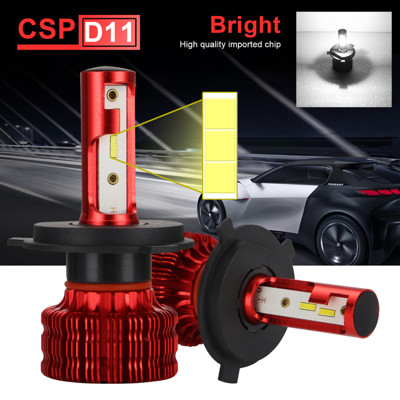 2PCS LED Headlight Kit Bulbs 6500K Driving Light Fog Lights Super Bright Generic