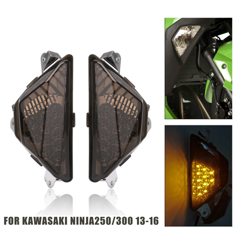 KAWASAKI NINJA 250 300 2013-2016 Motorcycle LED Front Turn Signal Light Lamp