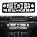 Center Console Button Decorative Cover Trim Kit For 18-19 Wrangler JL JLU Generic