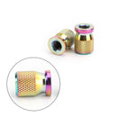 2pcs CNC Burnt Titanium Motorcycle Tire Valve Cap Cover Wheel Decoration Generic