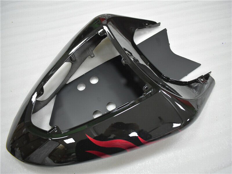 Red Flames Injection Fairing Kit Plastic Fit for Kawasaki ZX10R 2006 2007 Generic