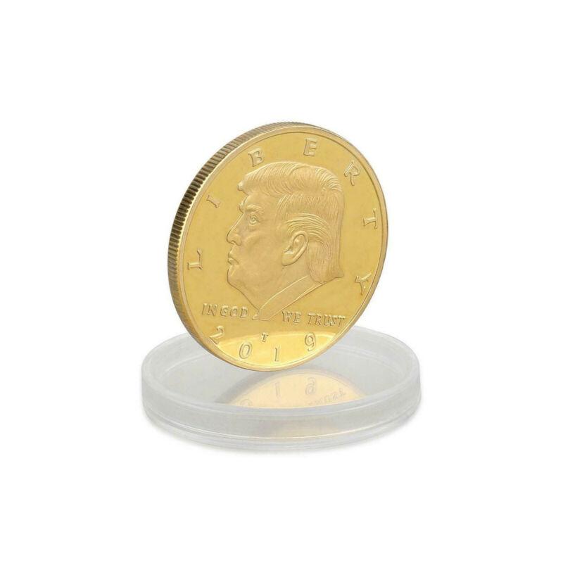 10PCS 2019 US President Donald Trump Inaugural Eagle Commemorative Novelty Coin Gold