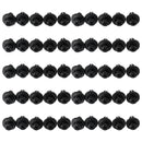 50pcs Fairing Panel Bolt Clip 6mm Plastic Screw Rivets Clips Black For Honda Generic