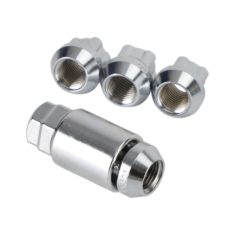 Tesla Model S/3/X/Y All Year Chrome M14脳1.5 4PCS Wheel Lock Lug Nut