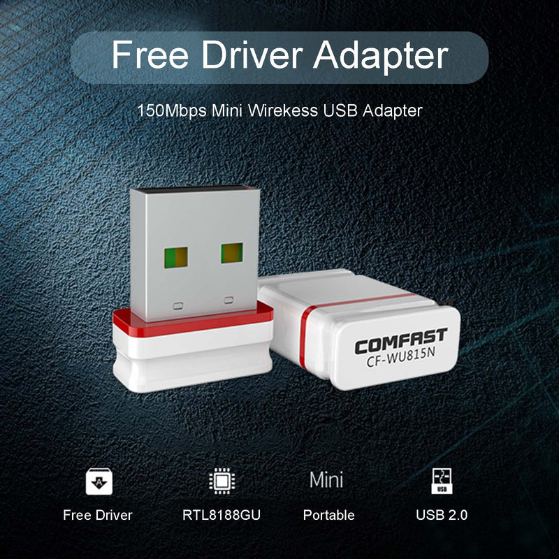 150Mbps Networking Card 2.4GHz USB Wireless Adapter Wifi Receiving Transmitt
