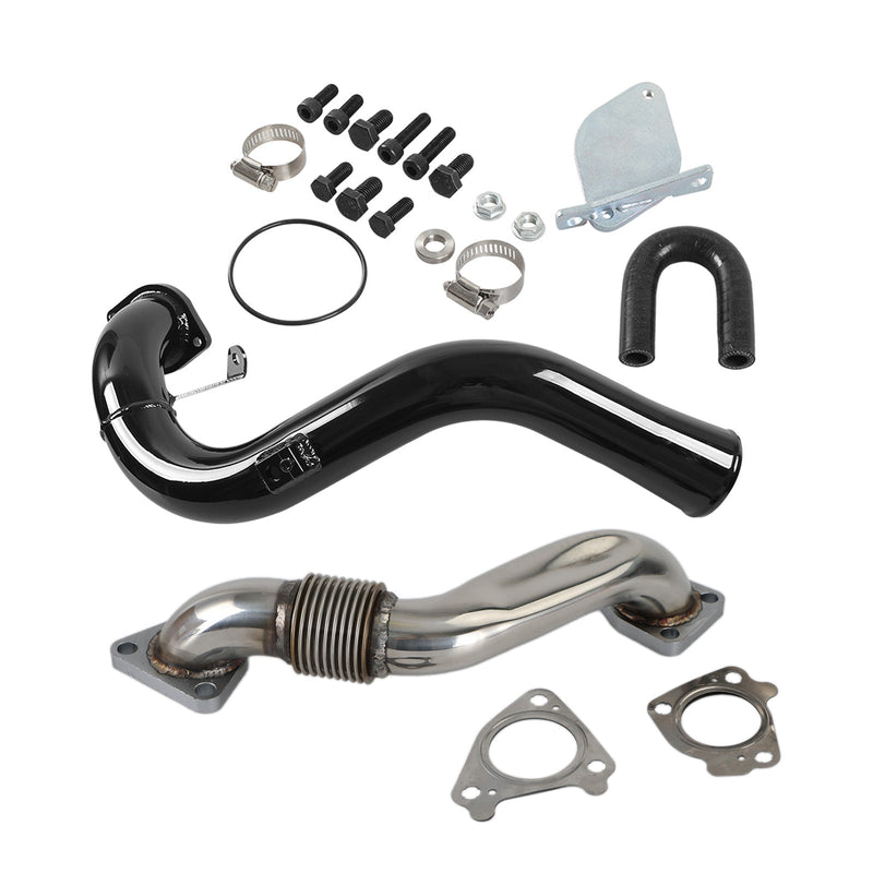 2007.5-2010 GMC Sierra 2500 HD 3500 HD 6.6L V8 DIESEL Turbocharged EGR Delete Kit & Passenger Up-Pipe & Intake Tube
