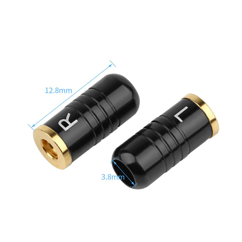 5PCS MMCX Female Earphone Plug Audio Connector For UE900 SE535 SE215 W30 Black