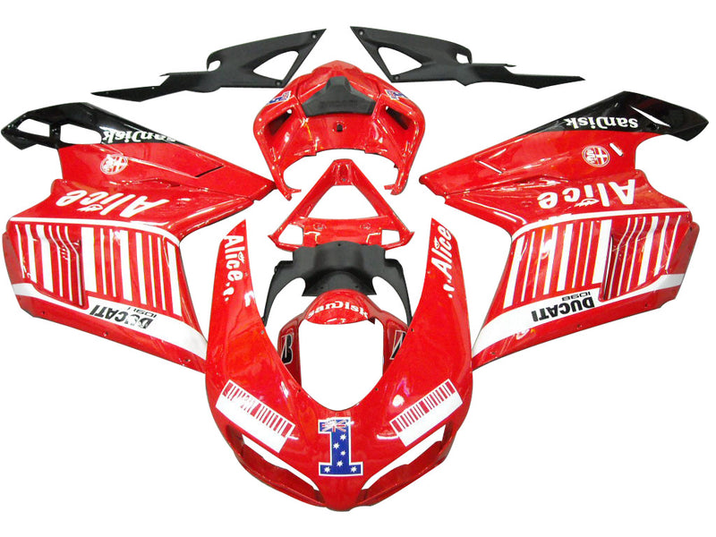 Fairings for 2007-2012 Ducati 1098 1198 848 Red Alice Racing Generic