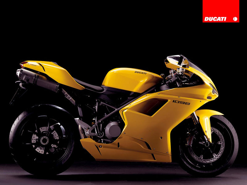 Fairings 2007-2012 Ducati 1098 1198 848 Yellow Gold 1098 Racing Generic