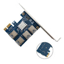 PCIE 1X 1 to 4 Expansion Card USB 3.0 Riser Card Extender Board Mining 4 Slot