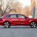 2pcs Mercedes Benz W205 C Class AMG Side Skirt Stripes Decal Sticker Black