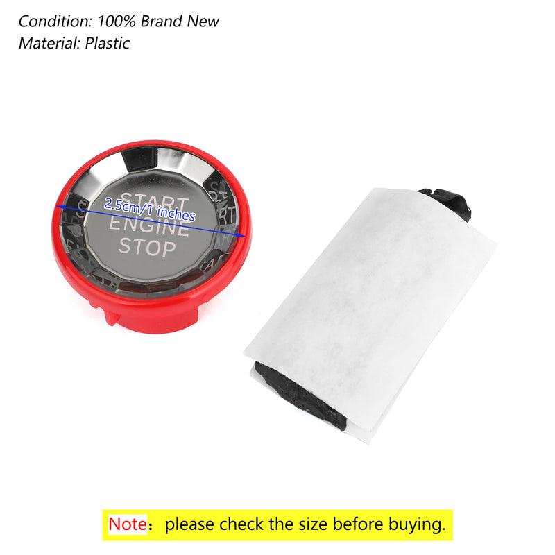 Jaguar XF XE F-Pace Engine Start Stop Push Button Knob Switch Decor Cover