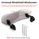 Motorcycle Adjustable Clip On Windshield Extension Spoiler Wind Deflector
