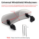 Motorcycle Adjustable Clip On Windshield Extension Spoiler Wind Deflector Generic