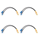 4Pcs 20CM RCA Female Jack To Fakra-C Male & Female Plug RG174 Splitter Cable 50Ω