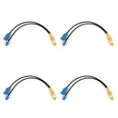4Pcs 20CM RCA Female Jack To Fakra-C Male & Female Plug RG174 Splitter Cable 50??