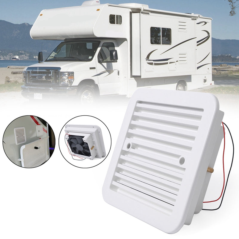 12V RV Caravan Side Air Trailer Vent Ventilation Cooling Mute Exhaust Fan