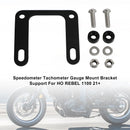 Honda Rebel 1100 2021-2023 Mount Speedometer Relocation Side Bracket Black