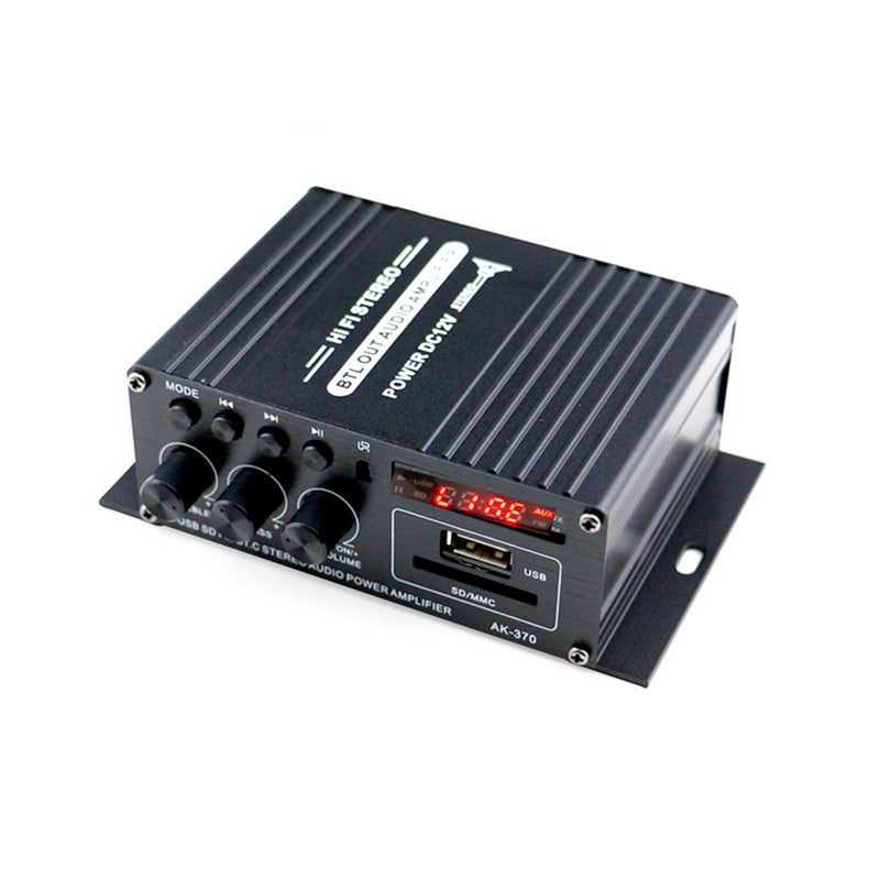 200W + 200W Hi-Fi Auto Stereo 12V Car Audio Amplifier Bluetooth MP3 Radio