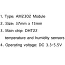 4Pcs DHT22 Digital Temperature Humidity Sensor AM2302 Module + PCB Cable