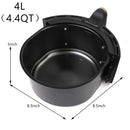 4.4QT,4L,high-capacity Air Fryers Oven Oilless Cooker with LCD Digital Screen