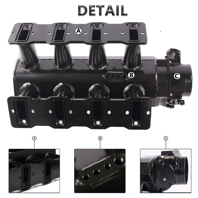 92MM Intake Manifold W/ Fuel Rails Cathedral Port Fit LS1 LS2 LS6 6.0L 5.3L 4.8LGeneric