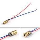 100Pcs Laser Diode Module Mini 650nm 6mm 5V 5mW Laser Dot Diode Head WL Red